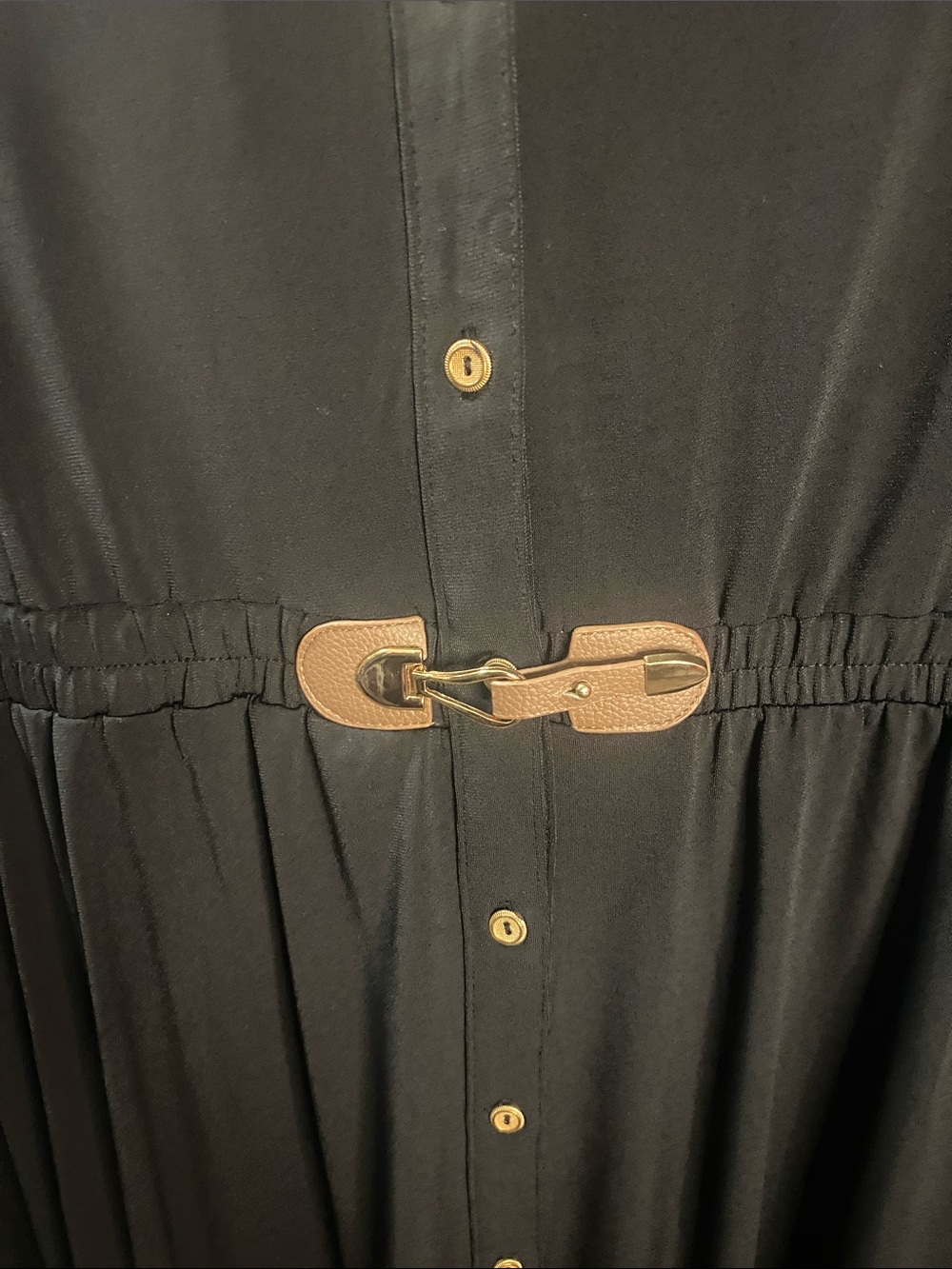 NWT Collared Roll Tab Sleeves Button-Down Dress - Picture 5 of 6